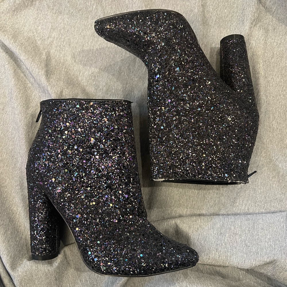 ALDO sequin booties. Size 7.5/38.